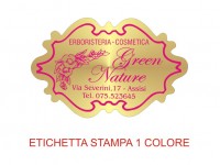 Etichette adesive per erboristerie, cosmetica, cosmesi (mm 48X31)  (cod.22M )